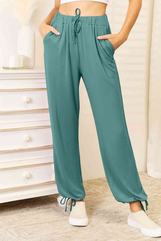 Drawstring Waist Pants for Women with Pockets - Basic Bae